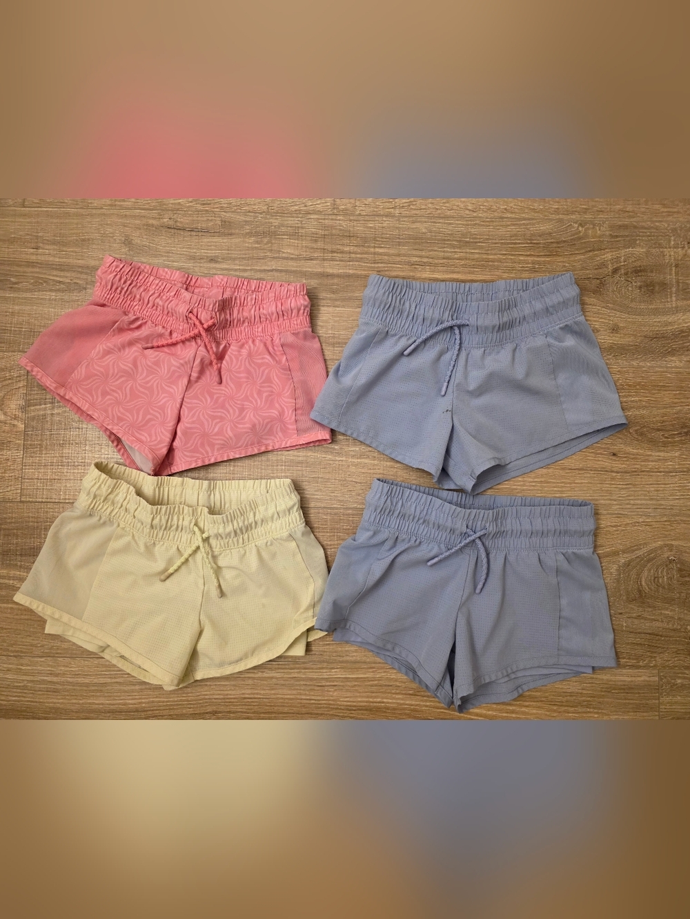 All In Motion: 2-in-1 Four Lightweight Drawstring Shorts, Size 6/7
